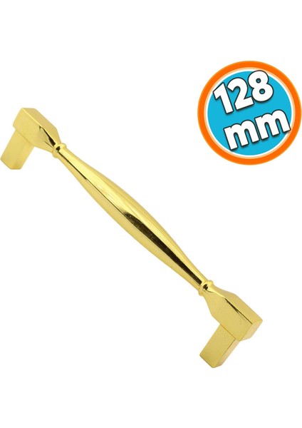 Mobilya Kulp Mutfak Dolabı Çekmece Dolap Kulpları Kapak Kulpu Kulbu Altın 128 mm Metal