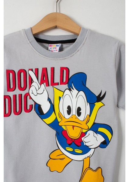 Donald Duck Baskılı Erkek Çocuk Şortlu Alt Üst Takım