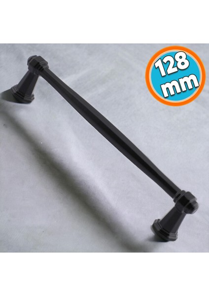 Mobilya Mutfak Dolabı Çekmece Dolap Kapak Kulbu Kulpu Metal 128 mm Siyah Kulp