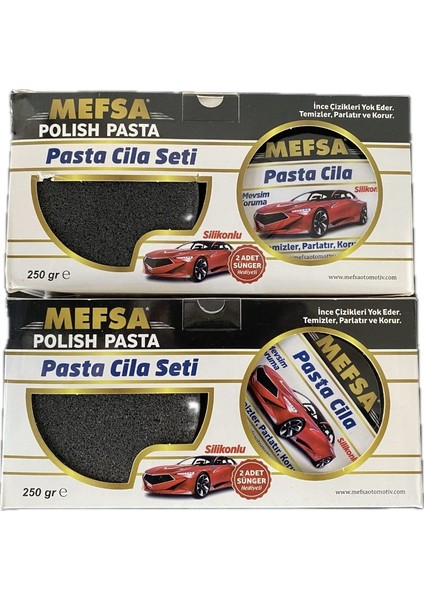 Pasta Cila Seti Çift Süngerli 250GR 2 Adet