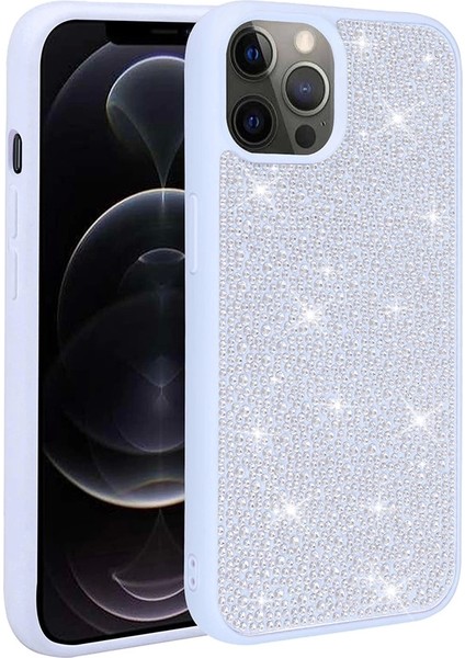 Apple iPhone 13 Pro Max Kılıf Parlak Taşlı Tasarım Ston Kapak