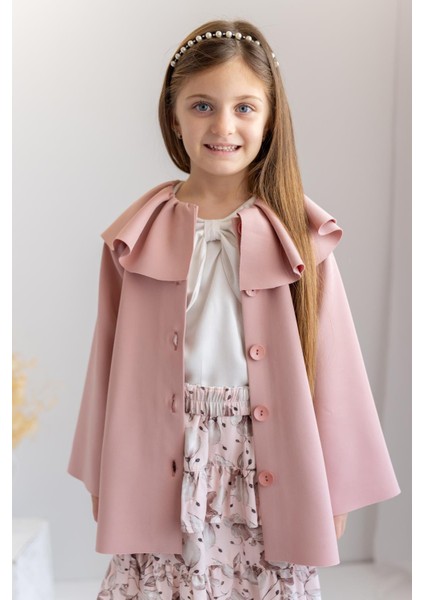 Kız Çocuk Yaka Detaylı Scuba Ceket fiyatları