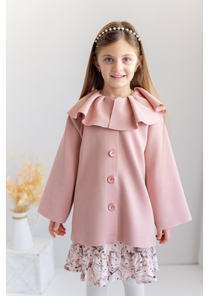 Kız Çocuk Yaka Detaylı Scuba Ceket fırsatları