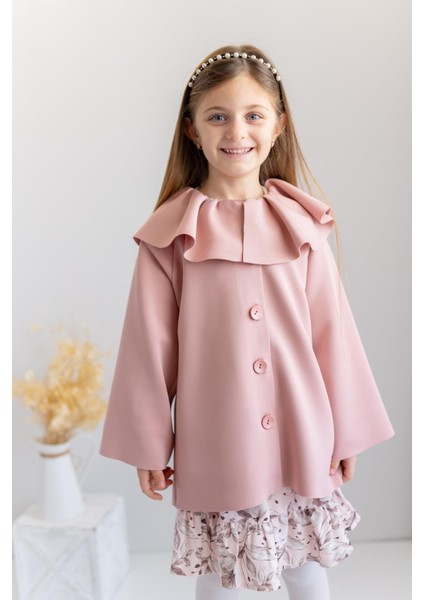 Kız Çocuk Yaka Detaylı Scuba Ceket indirimleri