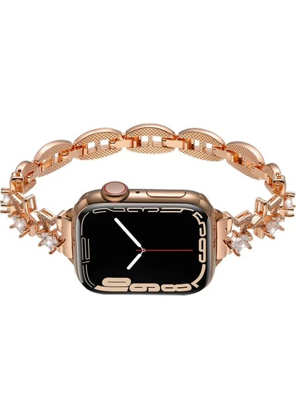 Apple Watch 7 41MM Redclick Taşlı Parlak Bilezik Kadın Metal Kordon 103 fiyatları