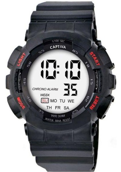 30 mt Suya Dayanıklı Digital Alarm-Kronometre-Led Işık Spor Kasa Çoçuk Kol Saati CPT.X028
