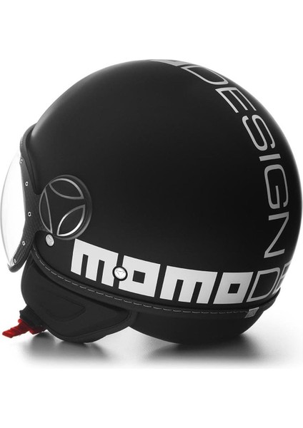 Momodesign Fgtr Evo Mono Matt Black White Açık Kask