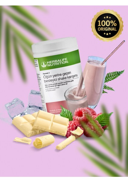 Ahududu ve Beyaz Çikolatalı Shake