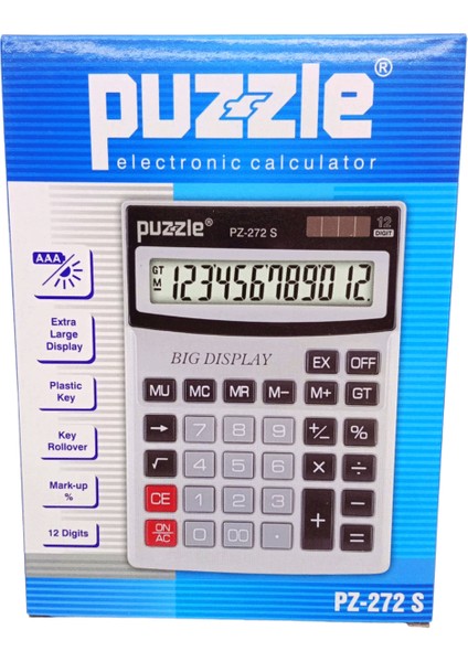 12 Haneli Hesap Makinesi PZ-272S (3791)