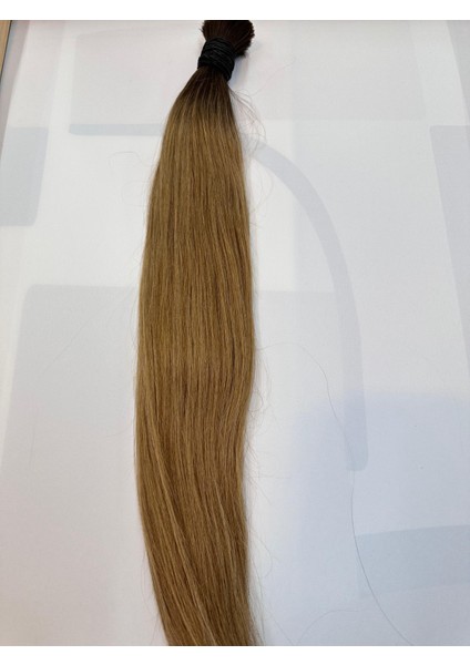 Ombreli Karamel 65-70 cm %100 Gerçek Saç 250 Adet Boncuk Kaynak, 1,0 Gramdır 250 Adet 250 Gram Gelmektedir