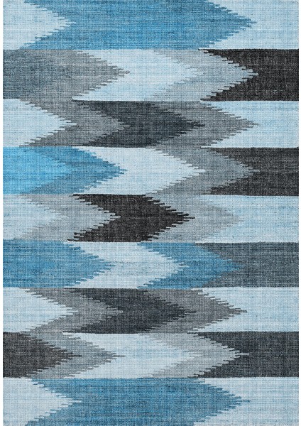 Modern Şık Dijital Baskılı Kaymaz Taban Yıkanabilir Üçlü Yatak Odası Takımı, MODERN-104-MAVİ, fiyatları