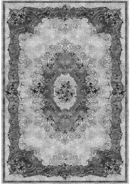 Dijital Baskılı Kaymaz Taban Yıkanabilir Klasik Desen Üçlü Yatak Odası Takımı, Klasik-29-Gri, fiyatları