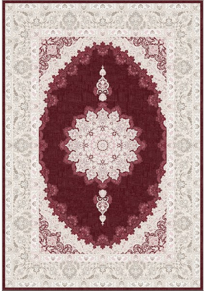 Dijital Baskılı Kaymaz Taban Yıkanabilir Klasik Desen Üçlü Yatak Odası Takımı, Klasik-03-Bordo, fiyatları