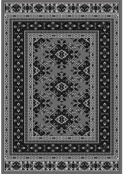 Etnik Desenli Dijital Baskılı Kaymaz Taban Yıkanabilir Üçlü Yatak Odası Takımı, Etnik-04-Gri, fiyatları