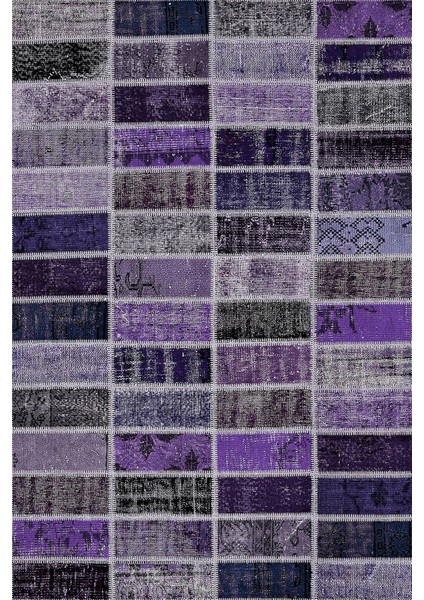 Dijital Baskılı Kaymaz Taban Yıkanabilir Patchwork Üçlü Yatak Odası Takımı, Patchwork-09-Mor, fiyatları