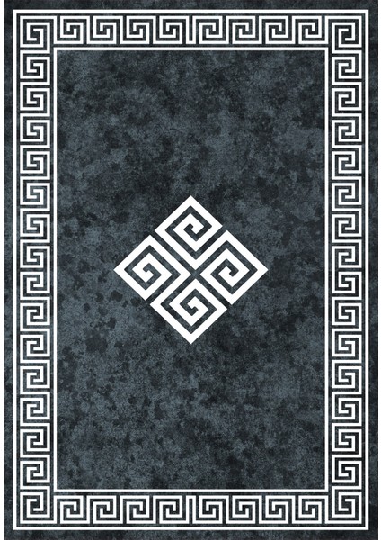 Çerçeve Desen Dijital Baskılı Kaymaz Yıkanabilir Üçlü Yatak Odası Takımı, Çerçeveli-01-Füme, fiyatları