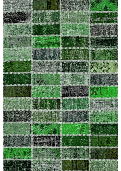 Dijital Baskılı Kaymaz Taban Yıkanabilir Patchwork Üçlü Yatak Odası Takımı, Patchwork-09-Yeşil, fiyatları