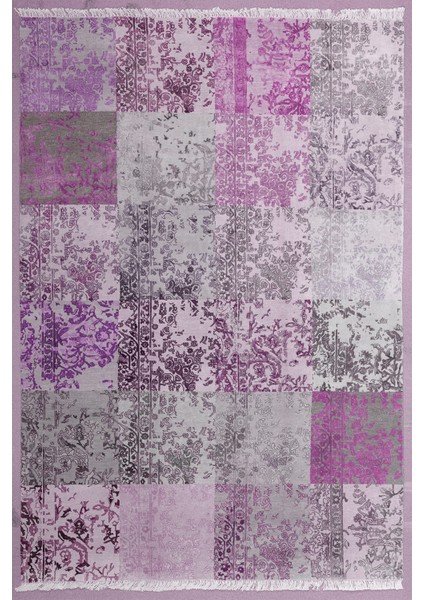 Dijital Baskılı Kaymaz Taban Yıkanabilir Patchwork Üçlü Yatak Odası Takımı, Patchwork-17-Pembe, fiyatları