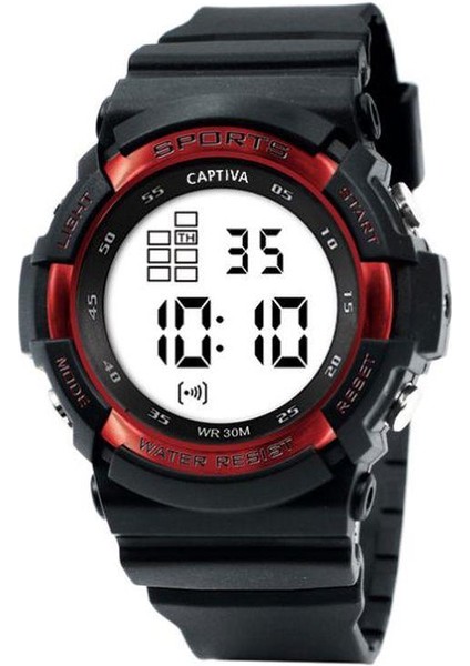 30 mt Suya Dayanıklı Digital Alarm-Kronometre-Led Işık Spor Kasa Çoçuk Kol Saati CPT.X033