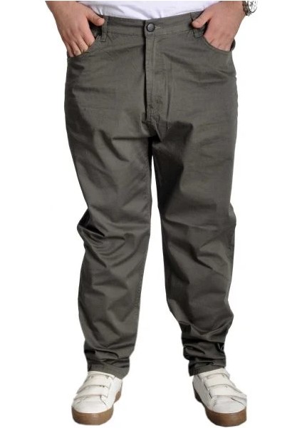 Erkek Pantolon Keten Milano Klasik 20902 Haki
