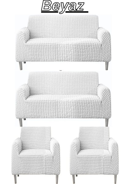 3+3+1+1 Bürümcük Eteksiz, Lastikli, Esnek, Yıkanabilir Koltuk, Kanepe, Çekyat Takımı Örtüsü/kılıfı.