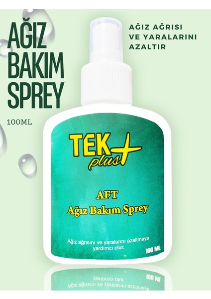 Tekplus Aft Ağız Bakım Spreyi 100 ml