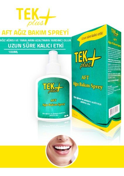 Tekplus Aft Ağız Bakım Spreyi 100 ml