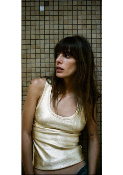 Orijinal Marka Likralı Varaklı Gold Atlet