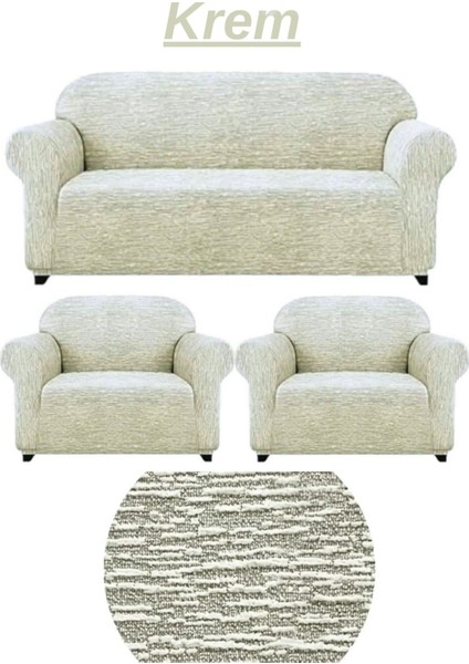 3+1+1 Dokuma Jakar Koltuk Örtüsü. Lastikli, Esnek, Yıkanabilir Koltuk, Kanepe, Çekyat Örtüsü/kılıfı.