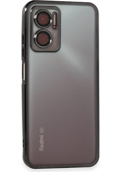 Xiaomi Redmi Note 11E Kılıf Razer Lensli Silikon - Siyah 277097