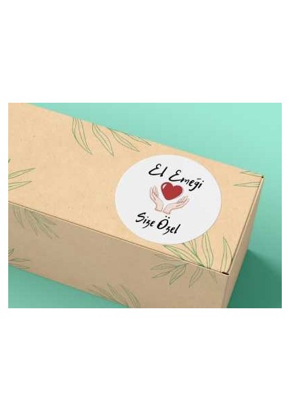 El Emeği Handmade Etiketi Mat Stıcker 4 Cm- 33 Adet