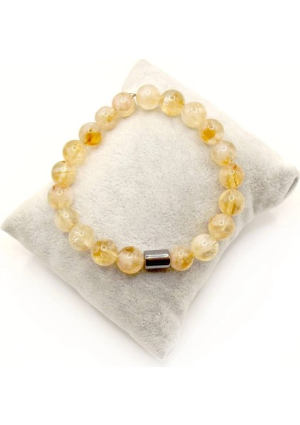 Naz Doğal Taş Sitrin Küre Kesim 8mm