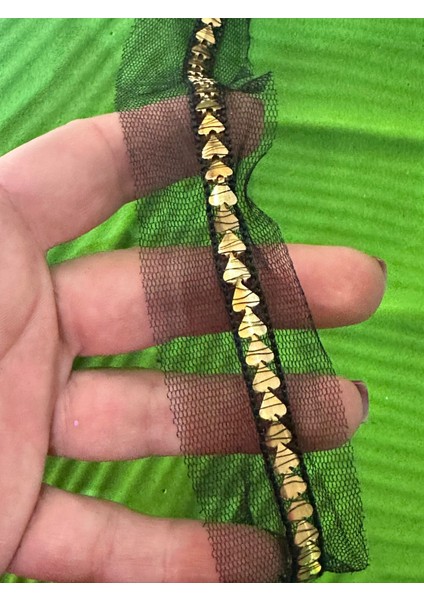 1 cm En Çelik Kalpli Şerit Dikiş Giyim Aksesuarı 1 Metre