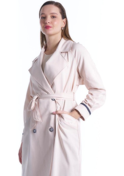 Kayra Trençkot 74002 - Krem