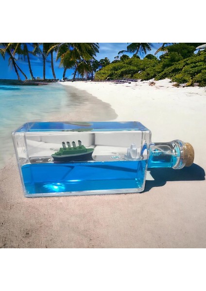 Dekoratif Şişe Şeklinde Batmayan Gemi Akvaryum Biblosu fiyatları