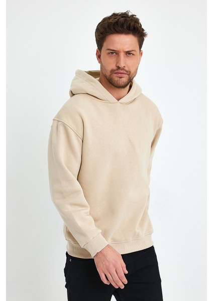 Bej Hoodie, Oversize Sweatshirt, Erkek Hoodie modelleri