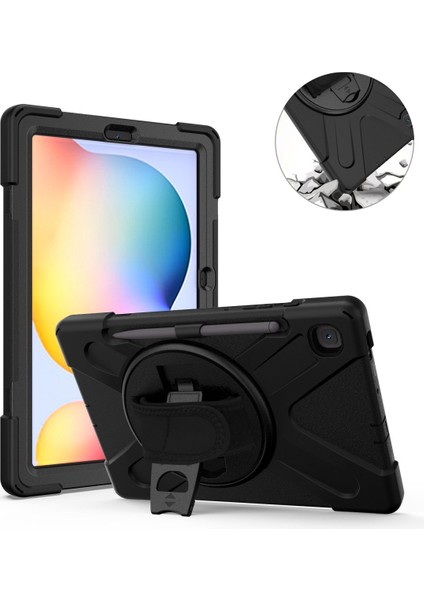 Samsung Galaxy Tab S6 Lite SM-P620 SM-P625 2024 10.4" Kılıf Defender Askılı Zırhlı Tank Kapak Case