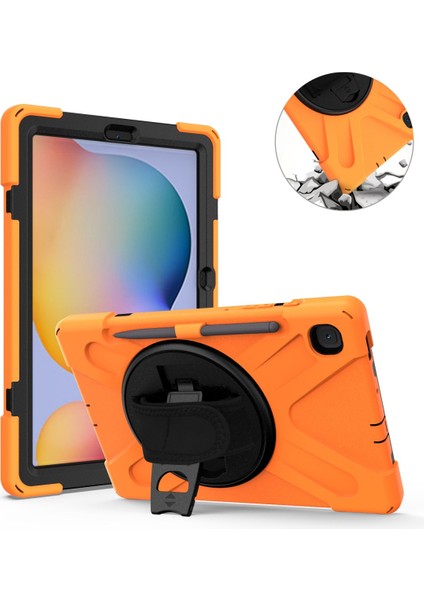 Samsung Galaxy Tab S6 Lite SM-P620 SM-P625 2024 10.4" Kılıf Defender Askılı Zırhlı Tank Kapak Case