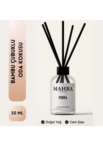 Oda Kokusu Pudra bambu çubuklu Oda Kokusu Esansiyel Uçucu yağ reed diffuser  Powder 50ML