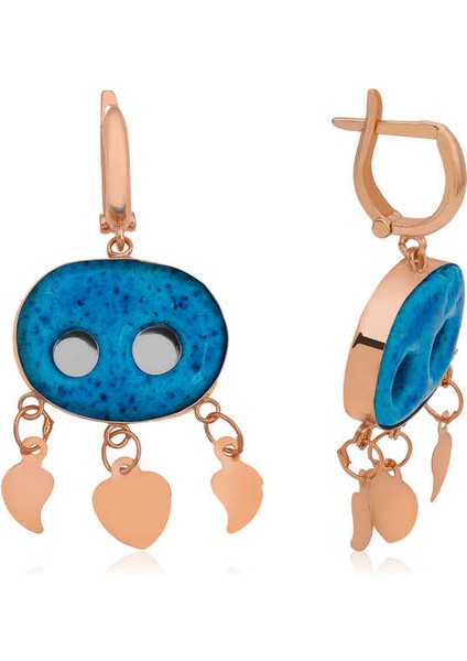 925 Ayar Gümüş Süryani Gözü Küpe