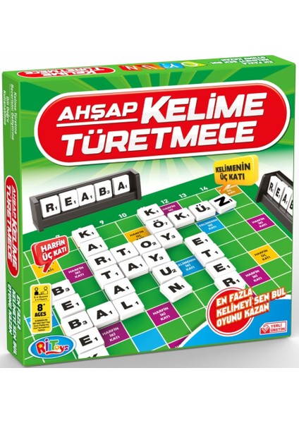 Ahşap Kelime Türetmece Kelime Üretme Oyunu