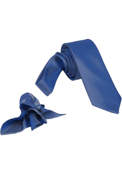 1.kalite Özel Desenli Özgün Renk 5.5 cm Genişliğinde (Kuşgözü) Kravat Mendil Seti