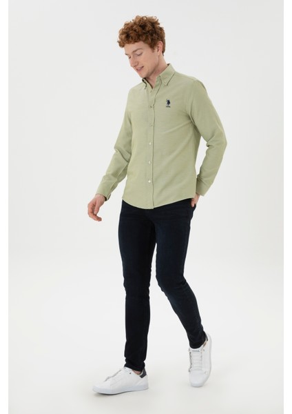 1886621 NOVA024Y U.S. Polo Assn. Erkek Gömlek Açık Haki fırsatları