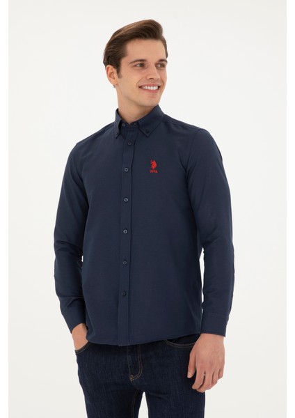 1829675 GOX024Y U.S. Polo Assn. Erkek Lacivert Gömlek modelleri