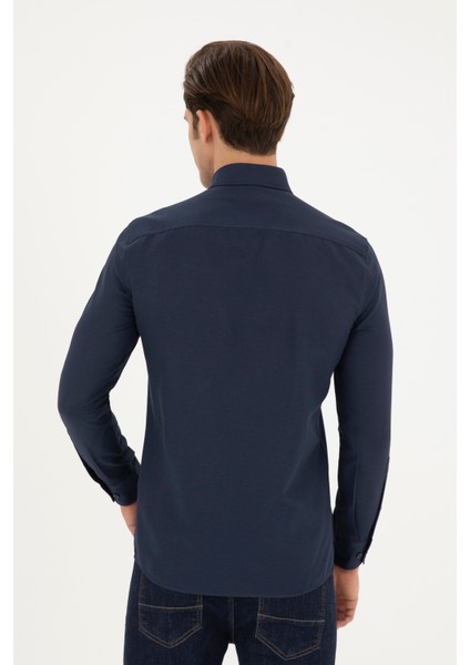 1829675 GOX024Y U.S. Polo Assn. Erkek Lacivert Gömlek fırsatları