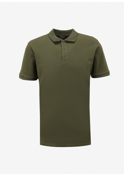 Düz Açık Haki Erkek Polo T-Shirt Nobro K Cepsız