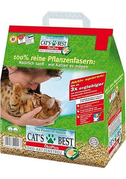Cat's Best Öko Plus 10 Lt. Organik Kedi Kumu 4.3 Kg