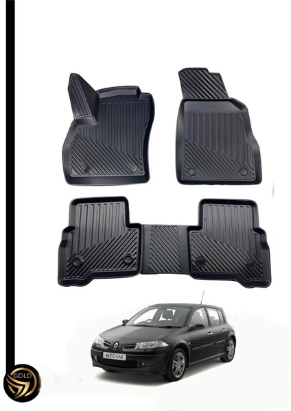 Renault Megane 2 Hatchback 3D Havuzlu Paspas Kauçuk Vox