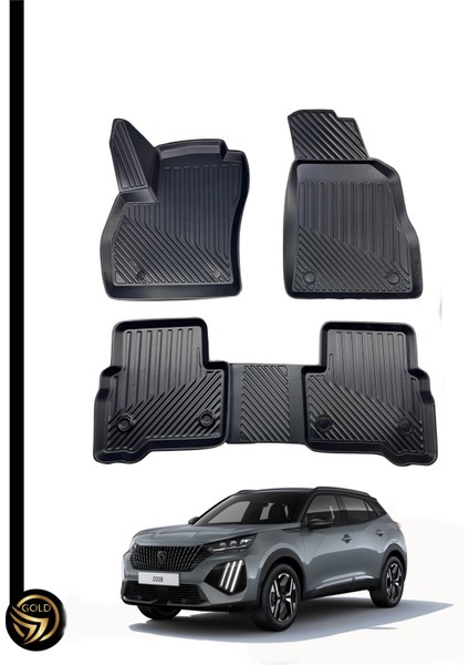 Peugeot 2008 2019+ 3D Havuzlu Paspas Kauçuk Vox