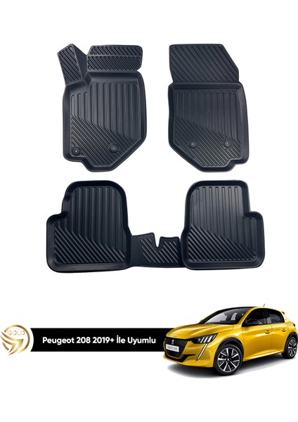 Peugeot 208 3D Havuzlu Paspas 2020+ Kauçuk Vox fiyatları